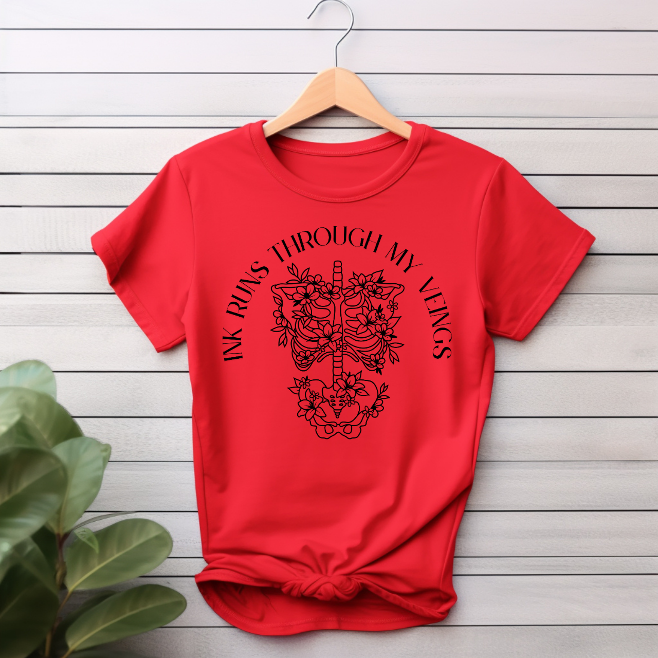 "Ink runs through my veins" T-shirt