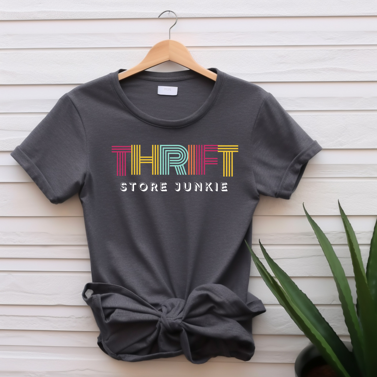 "Thrift store junkie" T-shirt