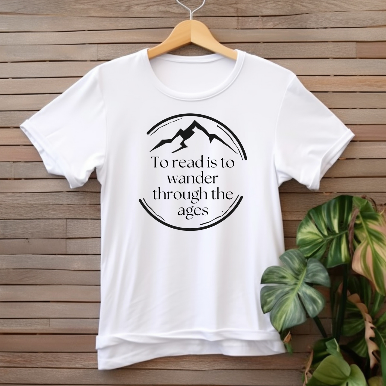 "To read is to wander through the ages" T-shirt