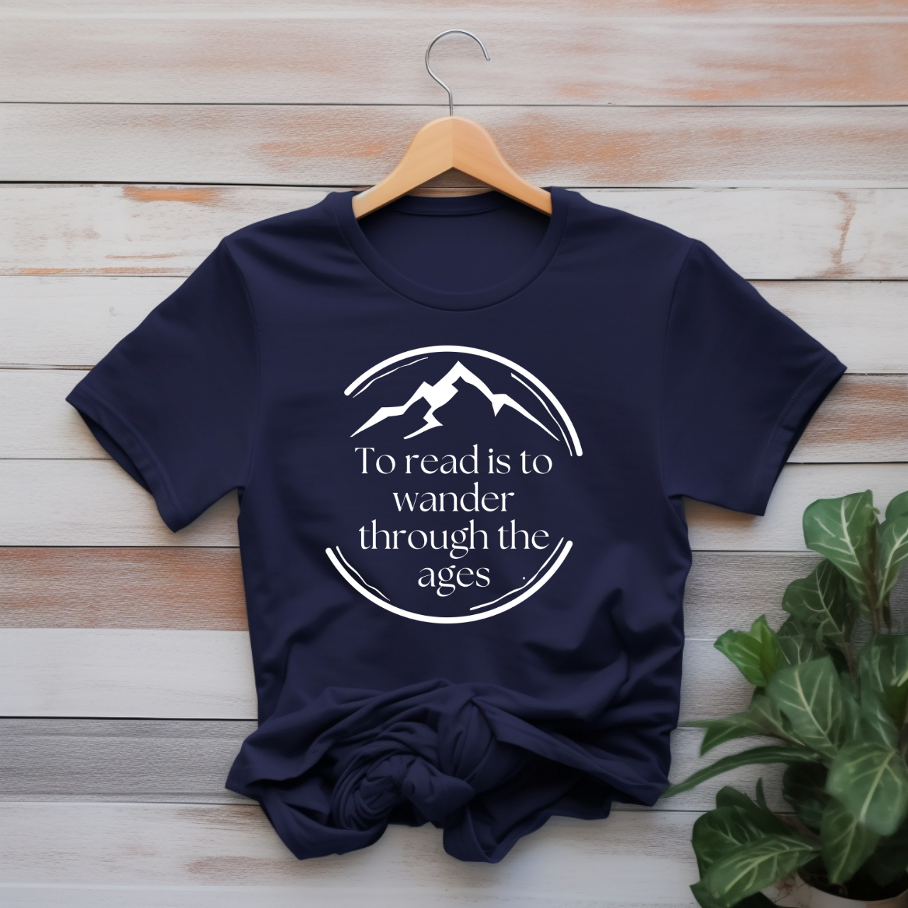 "To read is to wander through the ages" T-shirt