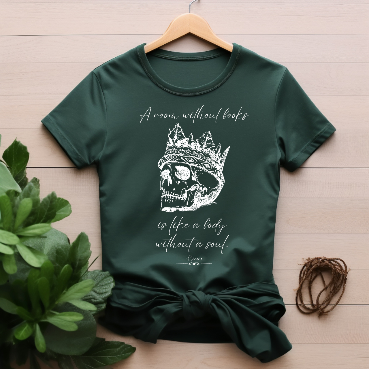 "A room without books is like a body without a soul" T-shirt