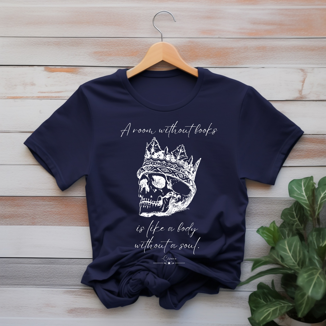 "A room without books is like a body without a soul" T-shirt