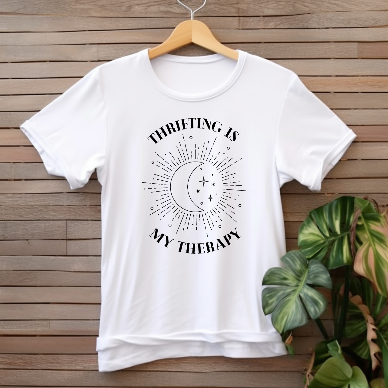 "Thrifting is my therapy" T-shirt