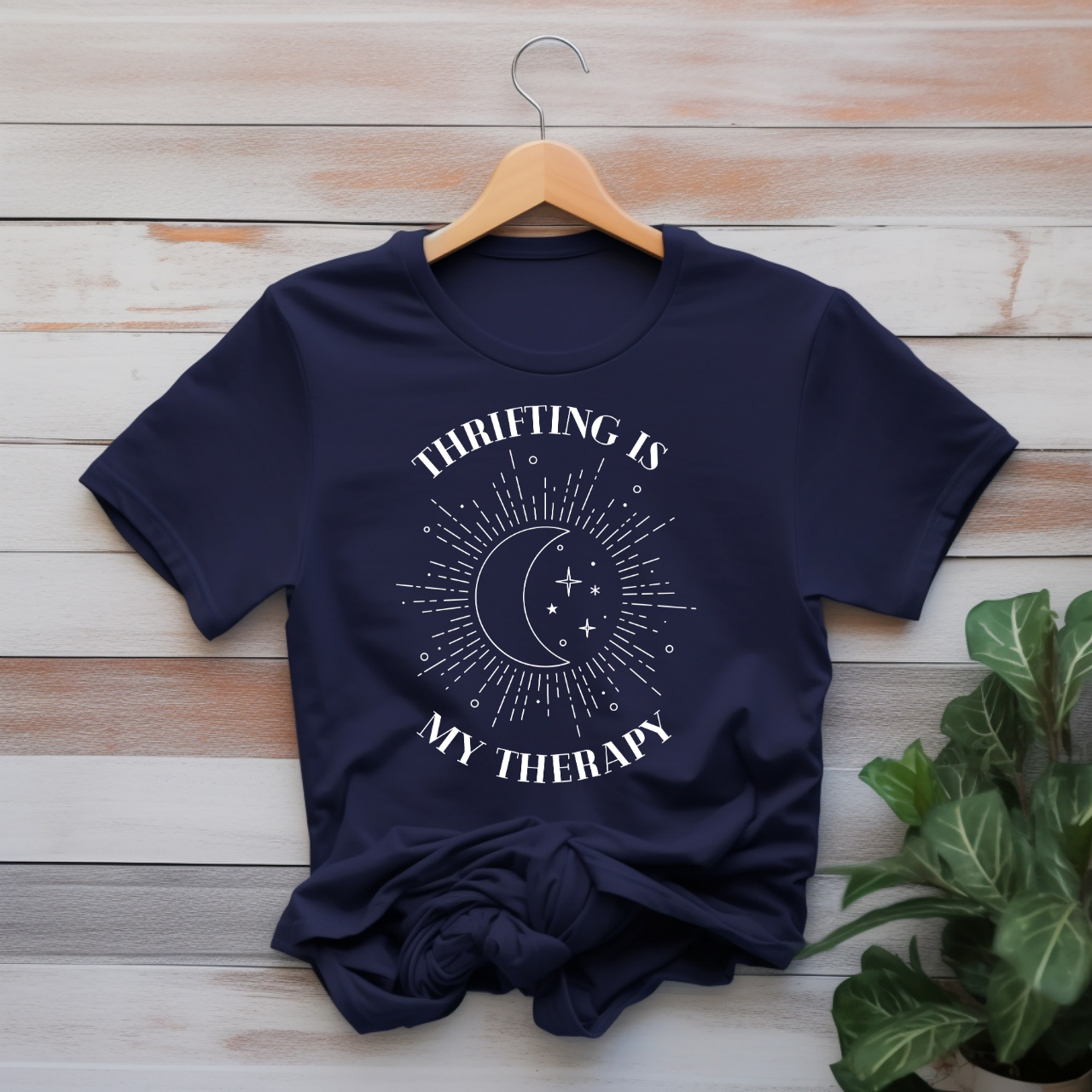 "Thrifting is my therapy" T-shirt