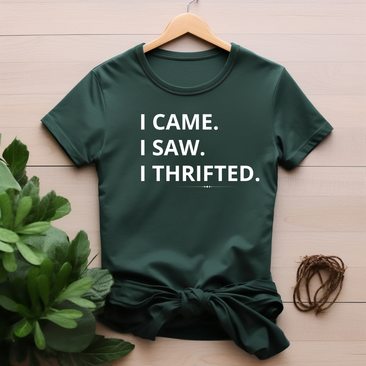 "I came I saw I thrifted" T-shirt