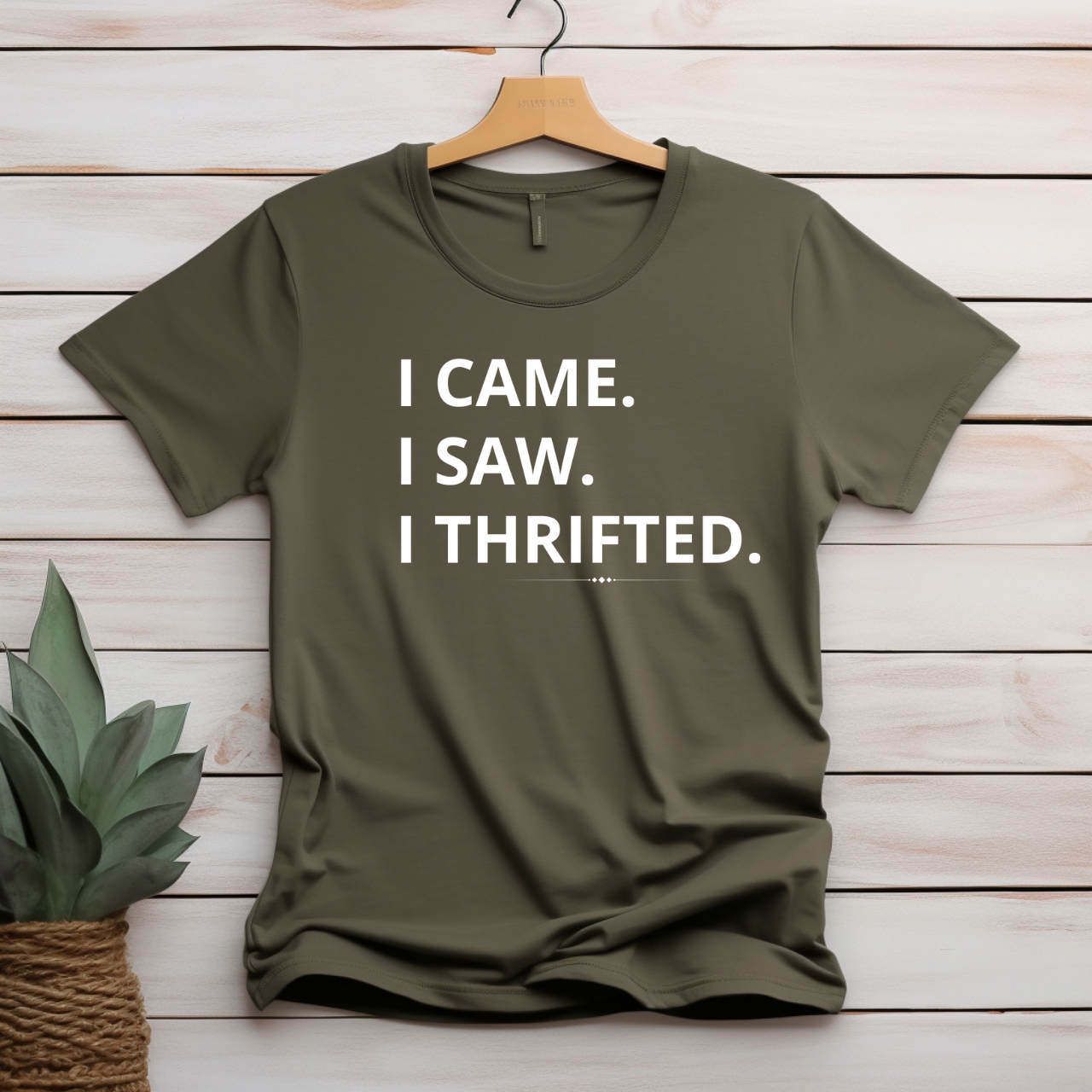 "I came I saw I thrifted" T-shirt