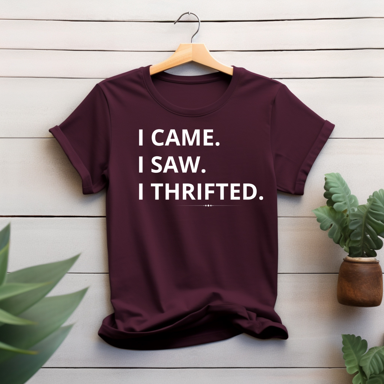"I came I saw I thrifted" T-shirt
