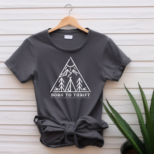 "Born to thrift" T-shirt