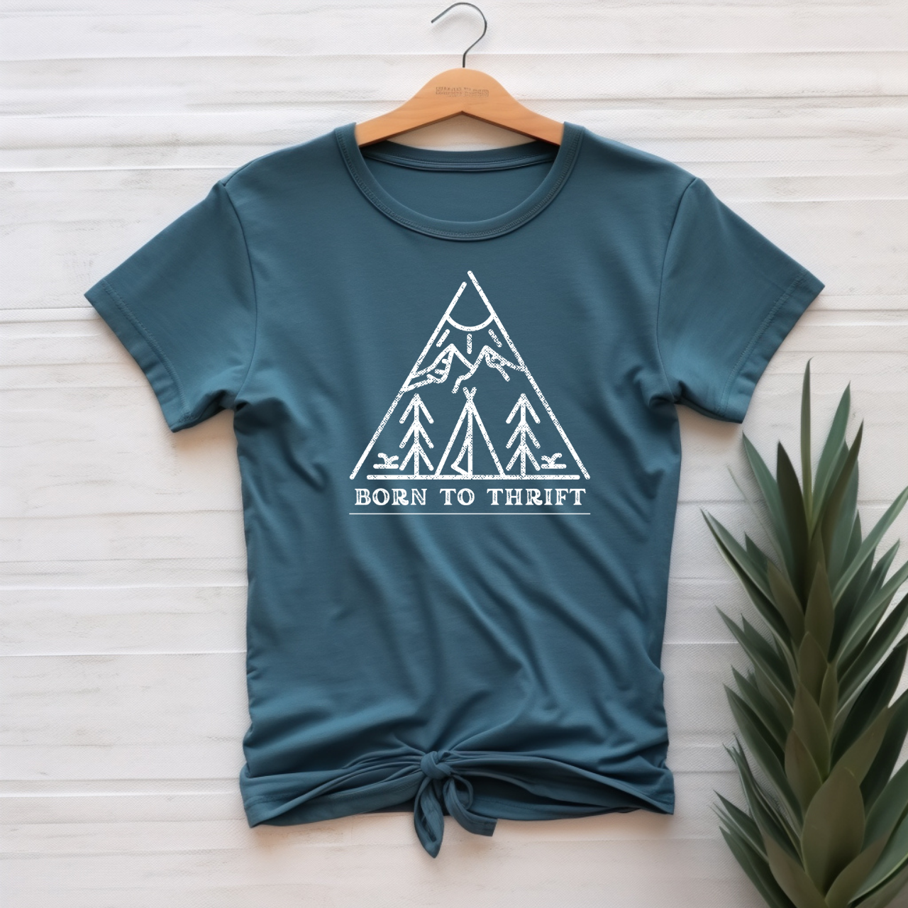 "Born to thrift" T-shirt