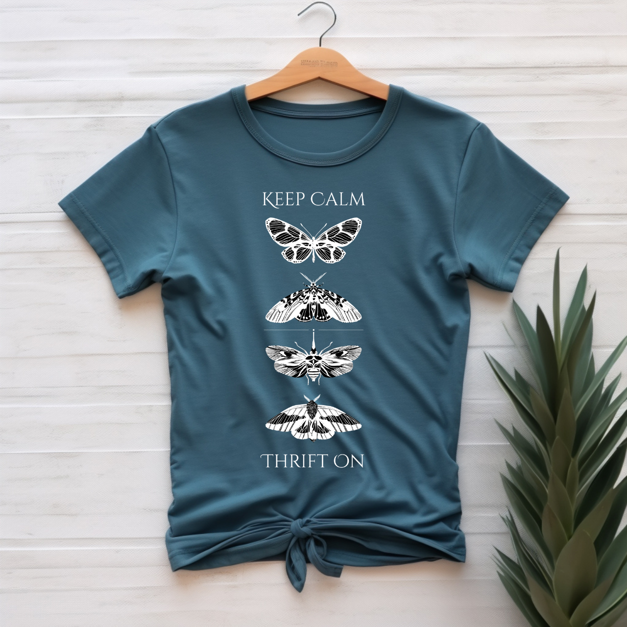 "Keep calm, thrift on" T-shirt