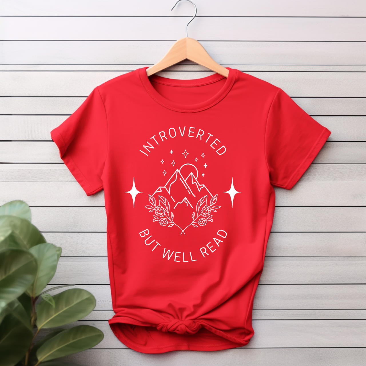 "Introverted, but well read" T-shirt