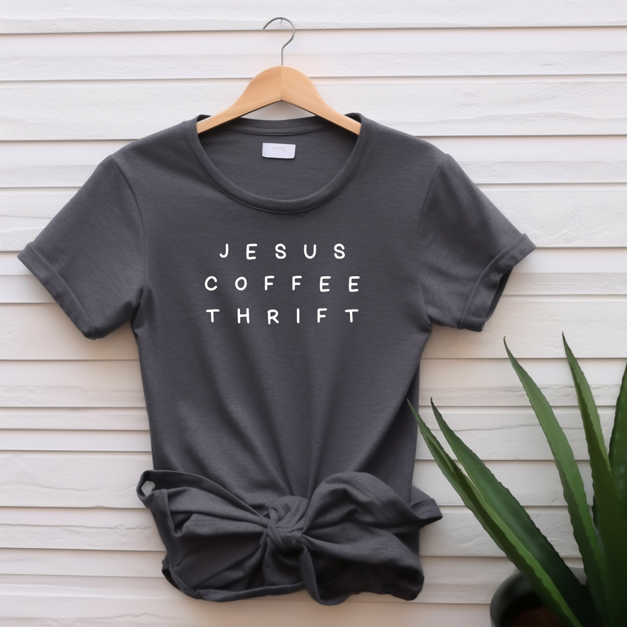 "Jesus Coffee Thrift" T-shirt