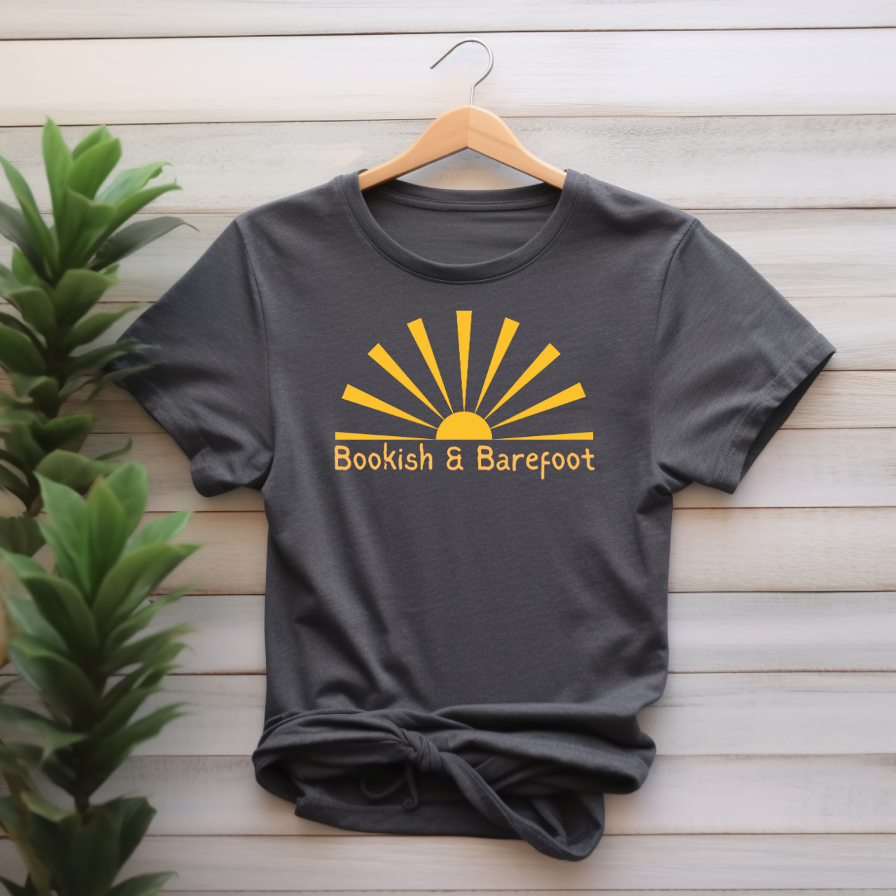 "Bookish & Barefoot" T-shirt