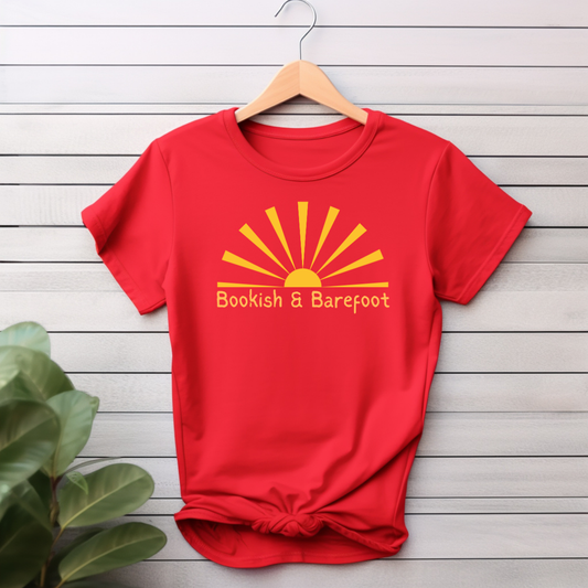 "Bookish & Barefoot" T-shirt