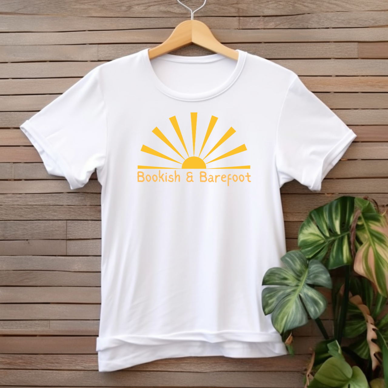 "Bookish & Barefoot" T-shirt