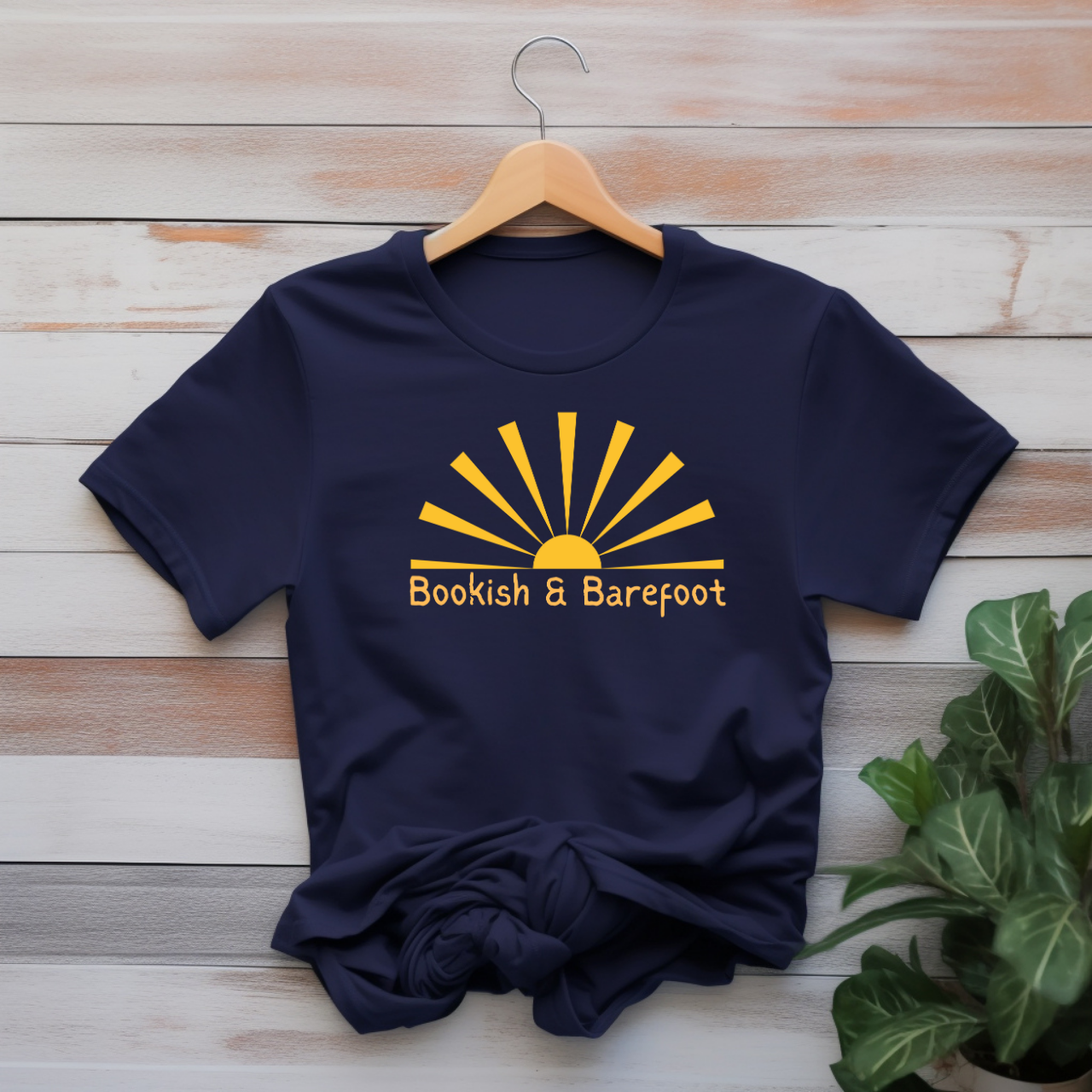 "Bookish & Barefoot" T-shirt