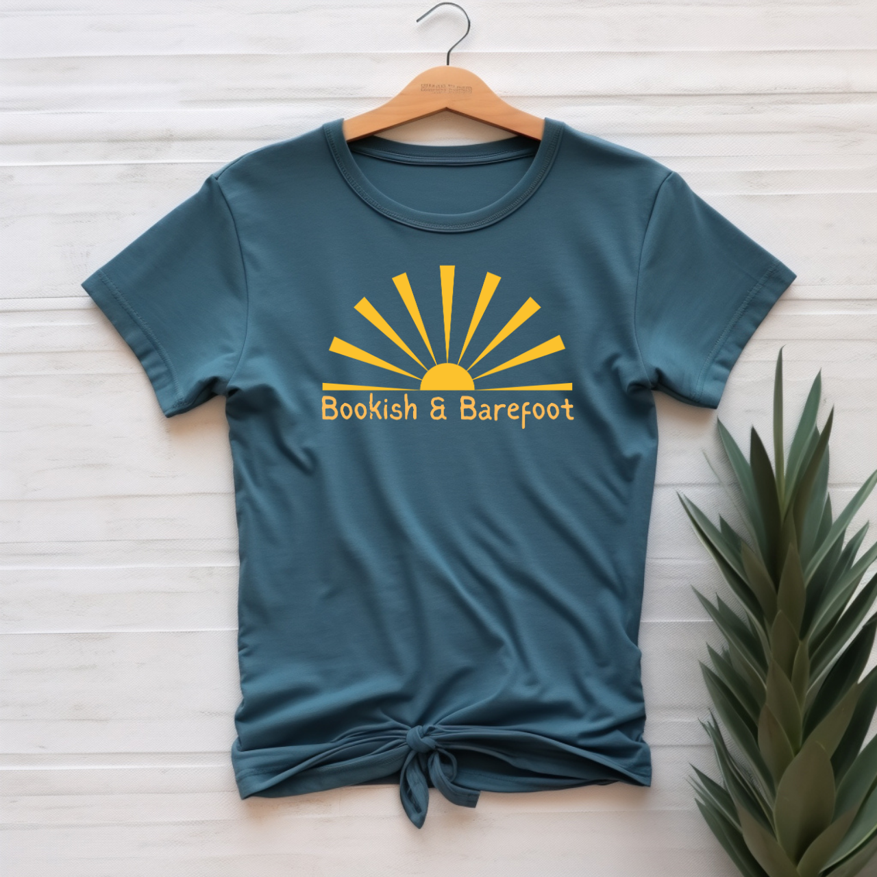 "Bookish & Barefoot" T-shirt