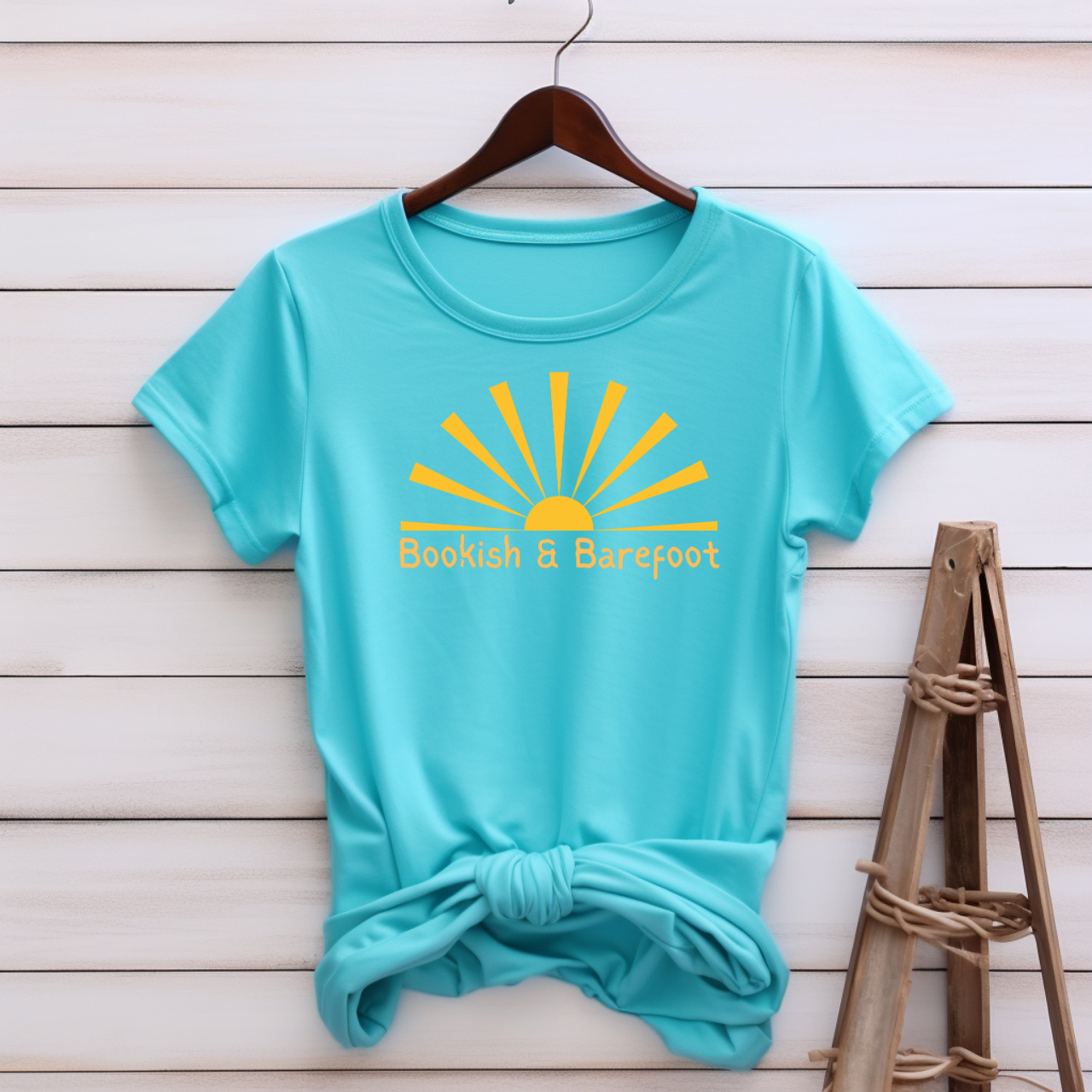 "Bookish & Barefoot" T-shirt