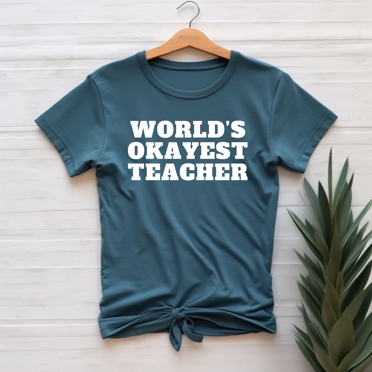 "World's Okayest Teacher" T-shirt