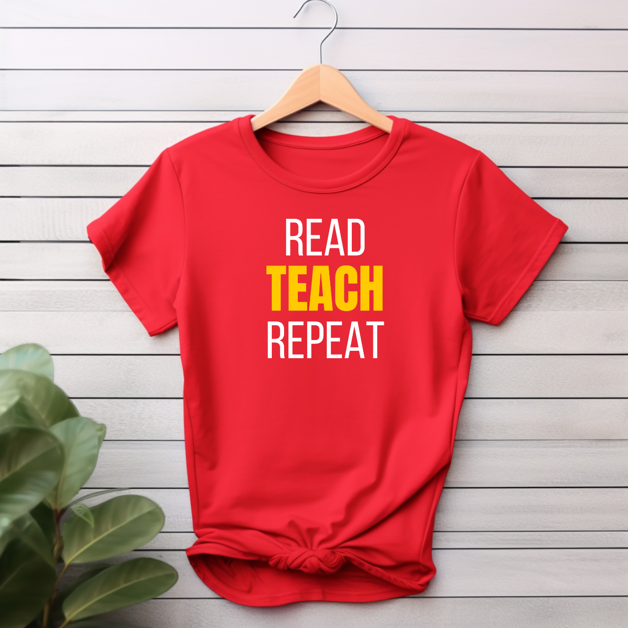 "Read Teach Repeat" T-shirt