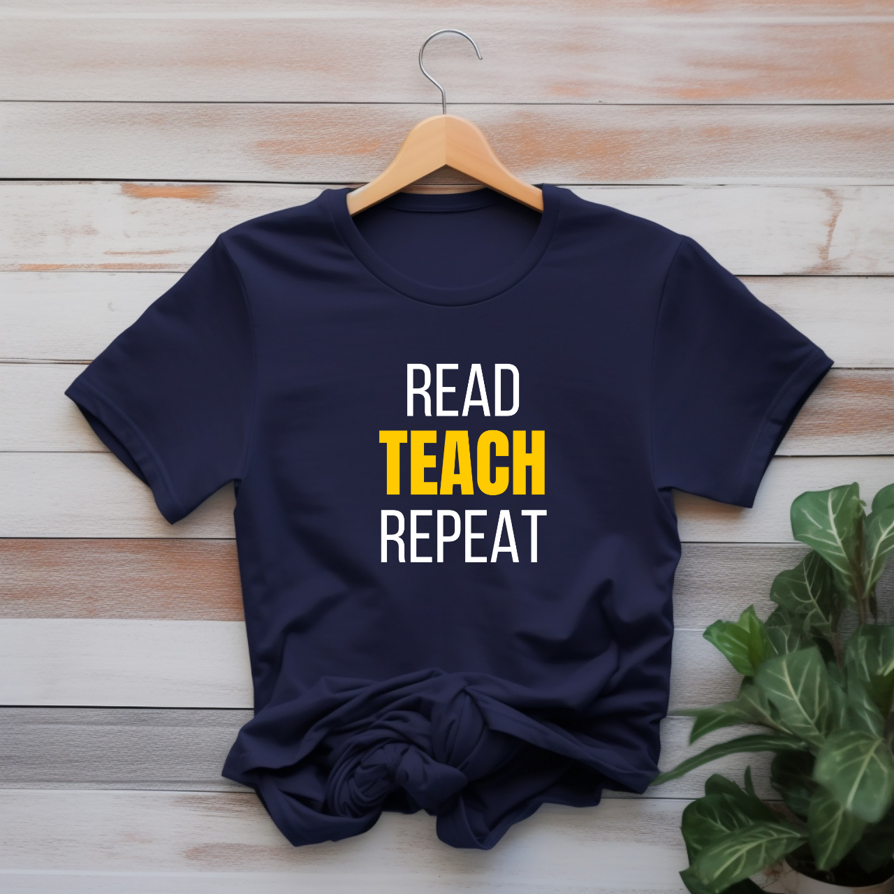 "Read Teach Repeat" T-shirt