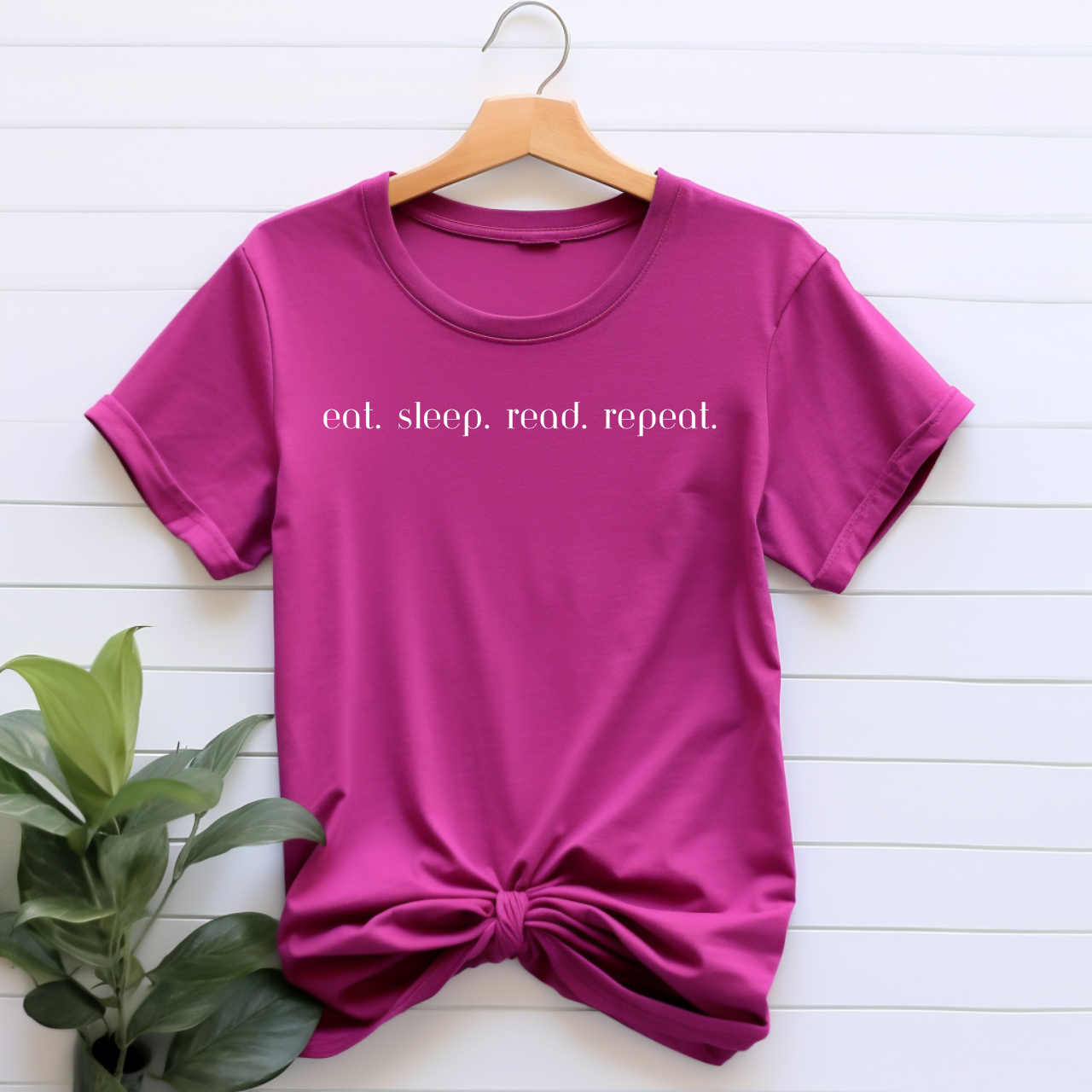 "Eat Sleep Read Repeat" T-shirt