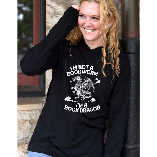 "I'm Not A Bookworm" Long-Sleeve Hoodie