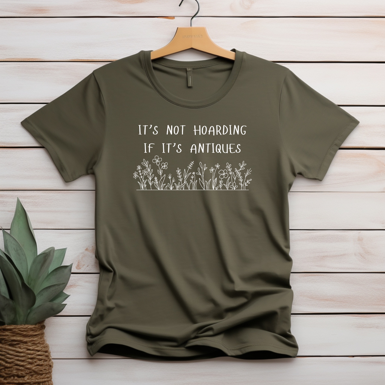 "It's not hoarding if it's antiques" T-shirt