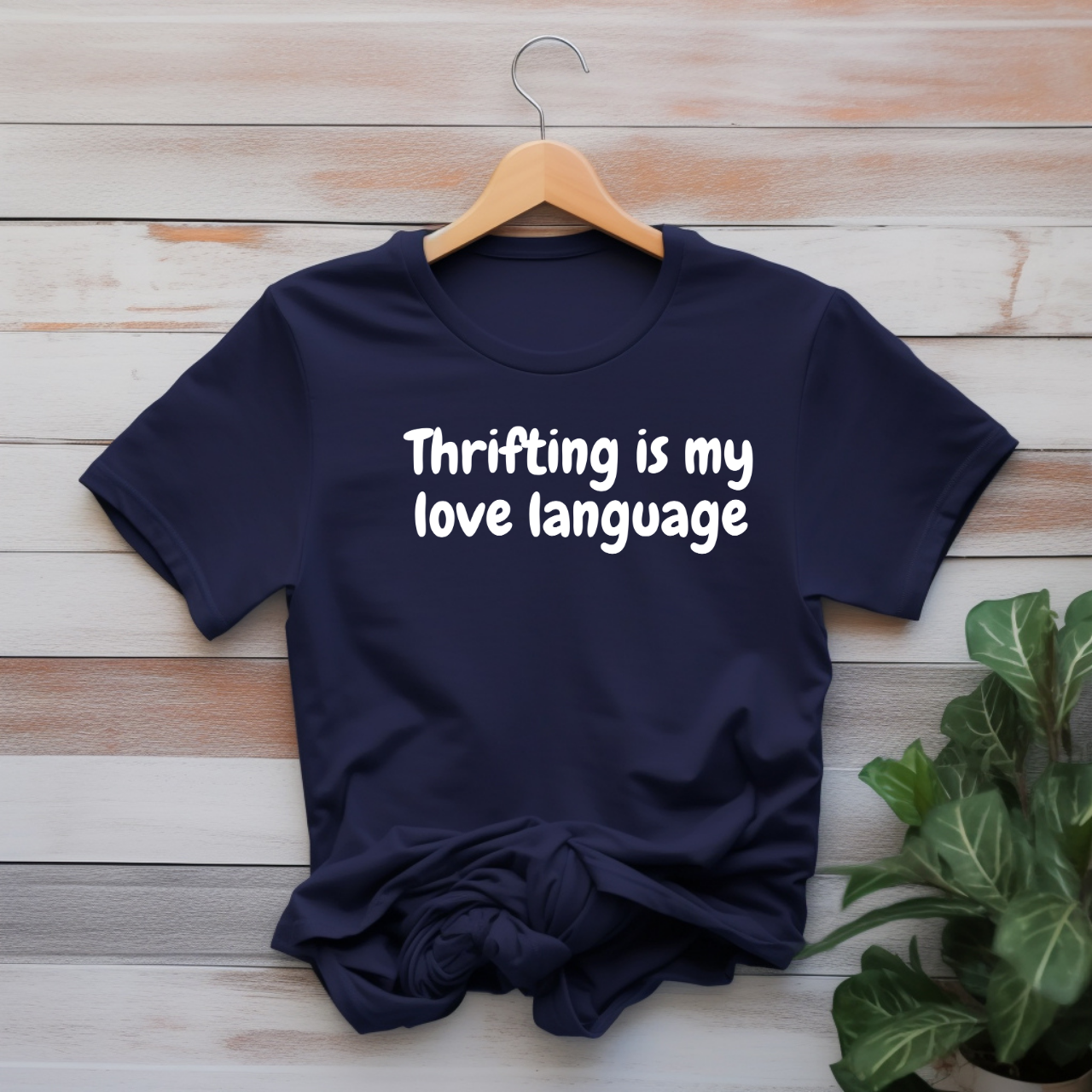 "Thrifting is my love language" T-shirt