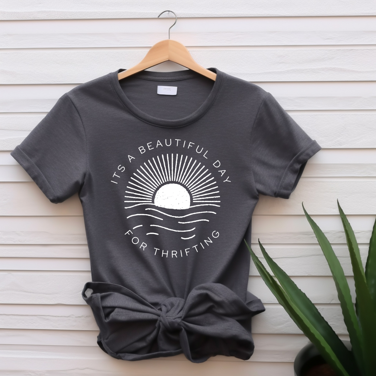 "It's a beautiful day for thrifting" T-shirt