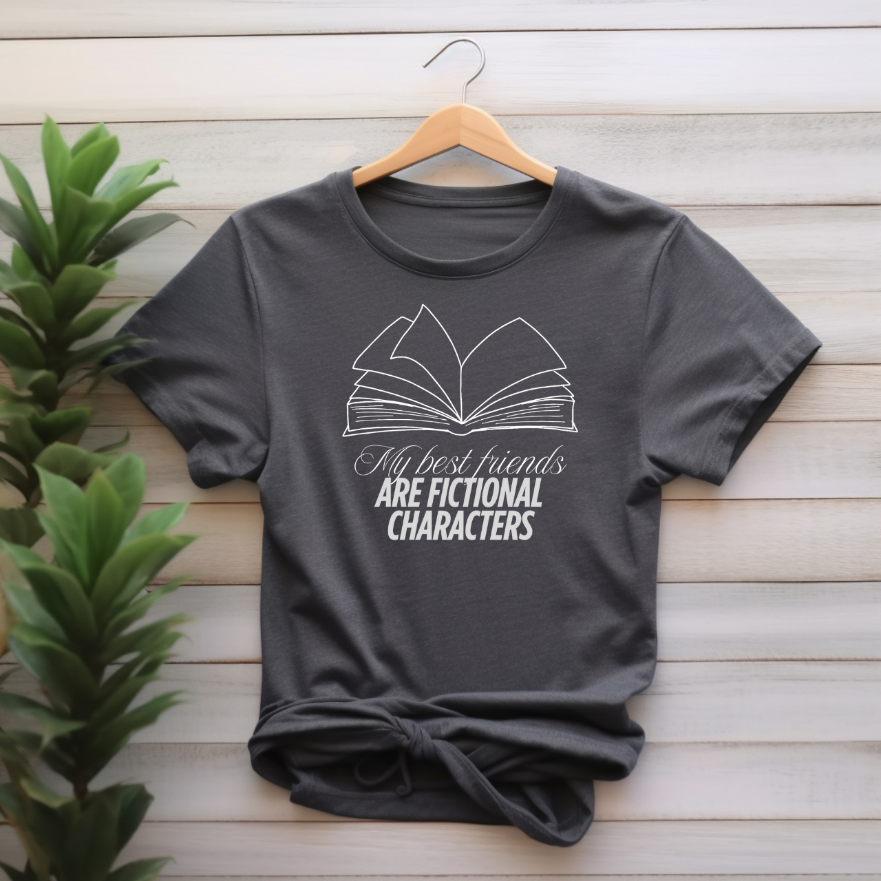"My best friends are fictional characters" T-shirt