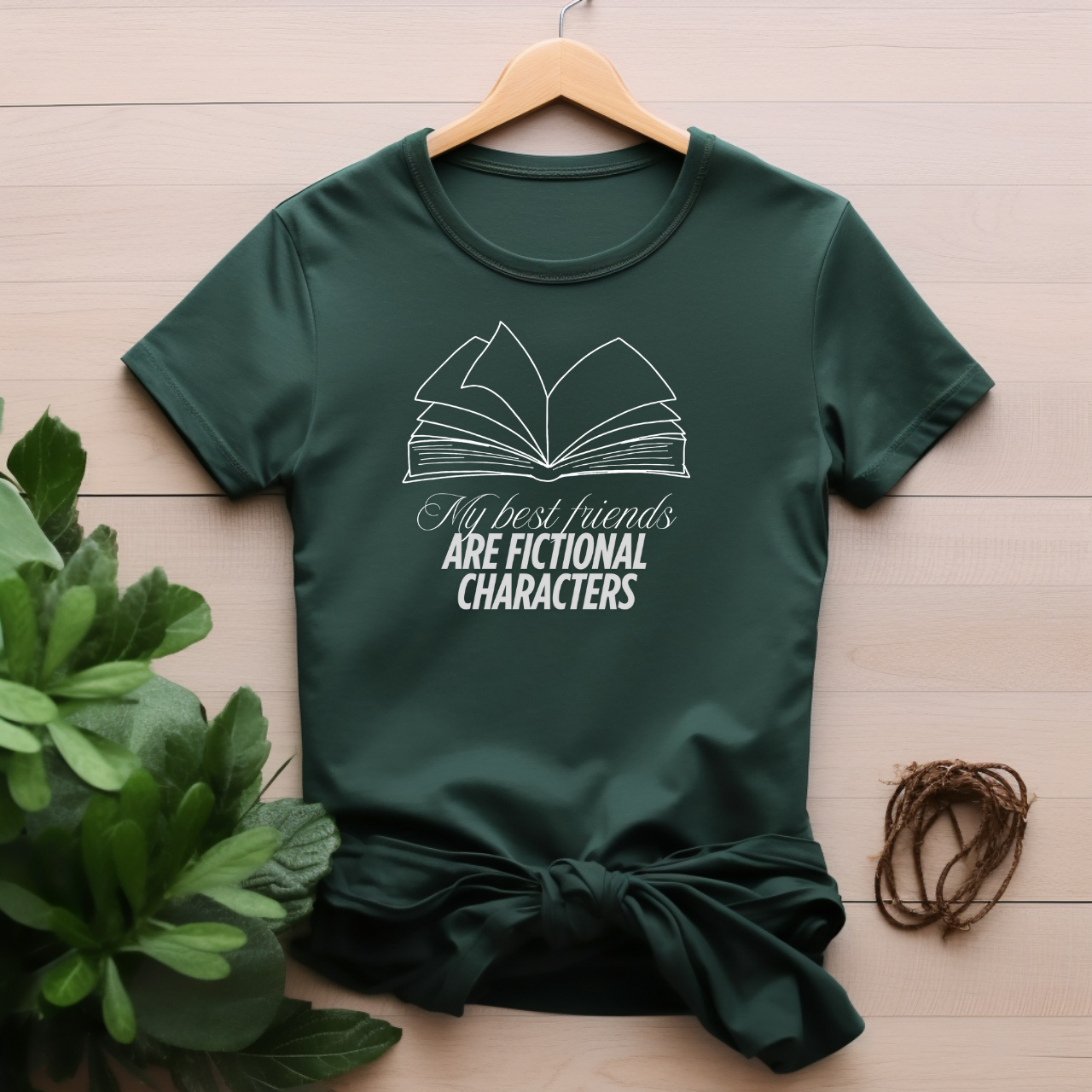 "My best friends are fictional characters" T-shirt