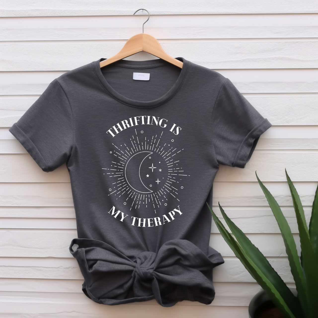 "Thrifting is my therapy" T-shirt