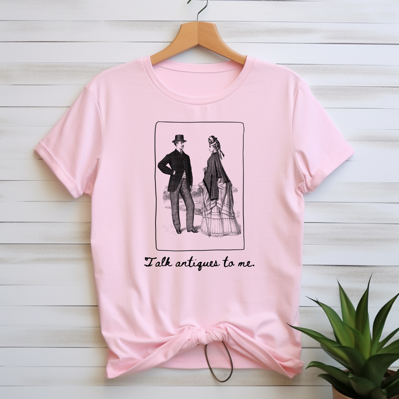 Victorian "Talk Antiques to Me" T-shirt