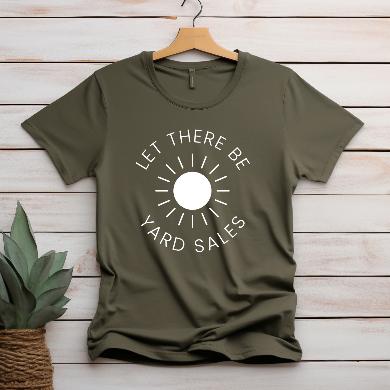 "Let there be yard sales" T-shirt