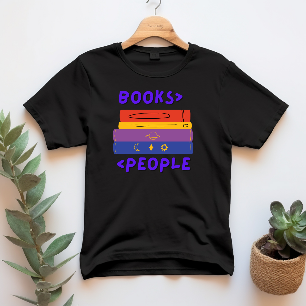"Books > People" T-shirt