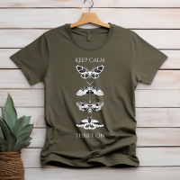 "Keep calm, thrift on" T-shirt