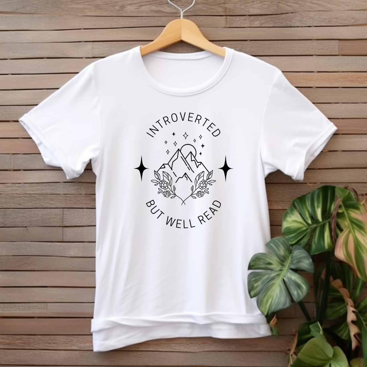 "Introverted, but well read" T-shirt