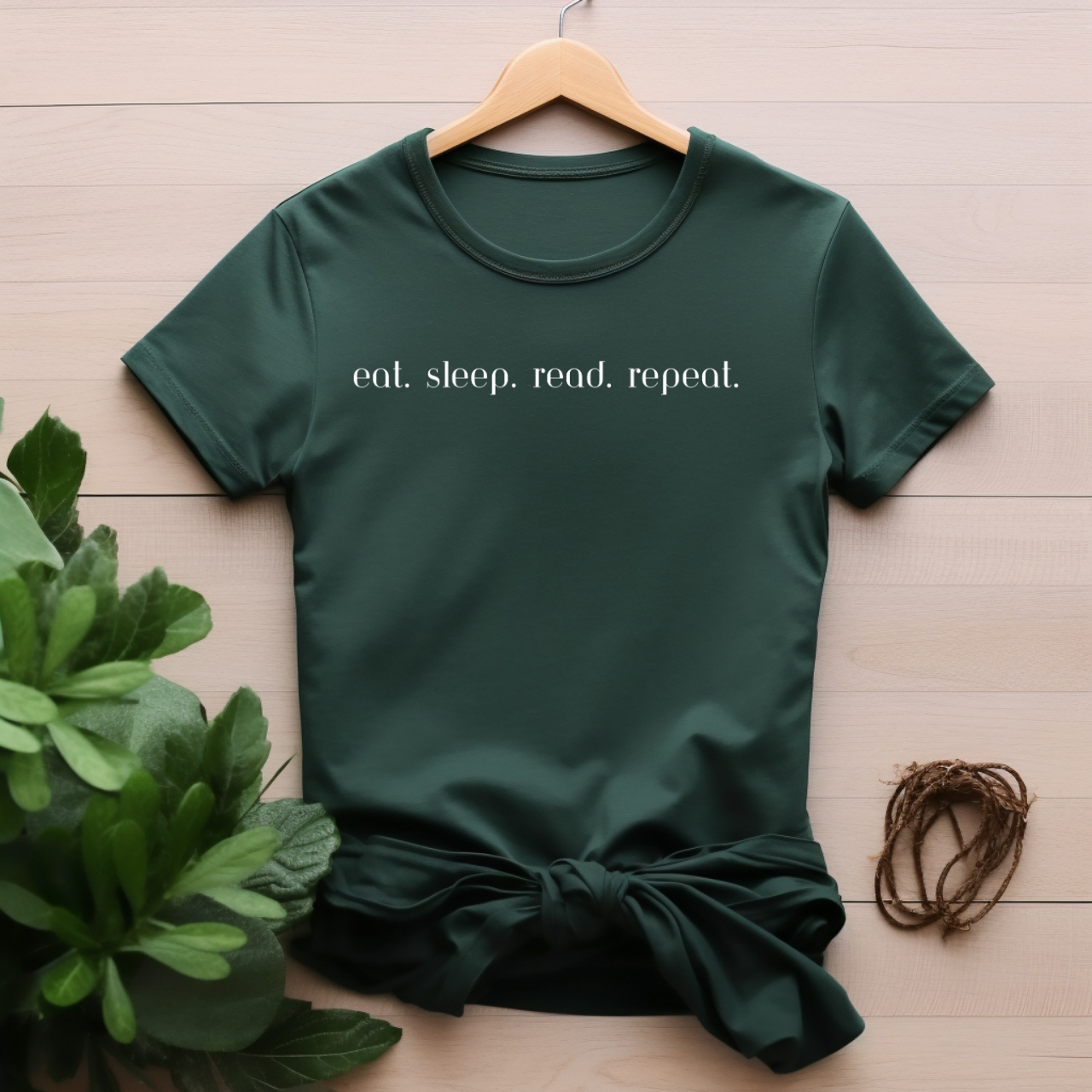 "Eat Sleep Read Repeat" T-shirt