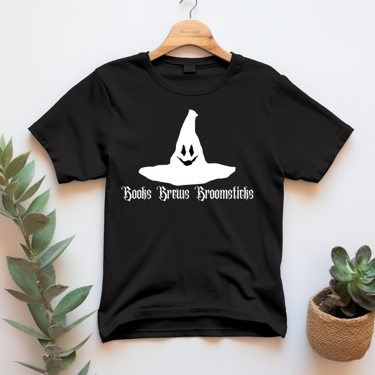 "Brews Books Broomsticks" T-shirt